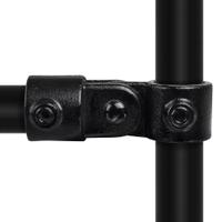 Doos Enkel scharnierstuk - zwart-C / 33,7 mm (40 stuks)